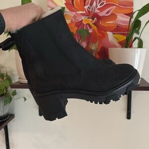 Rag and bone shiloh Shearling-lined Nubuck Chelsea Boots